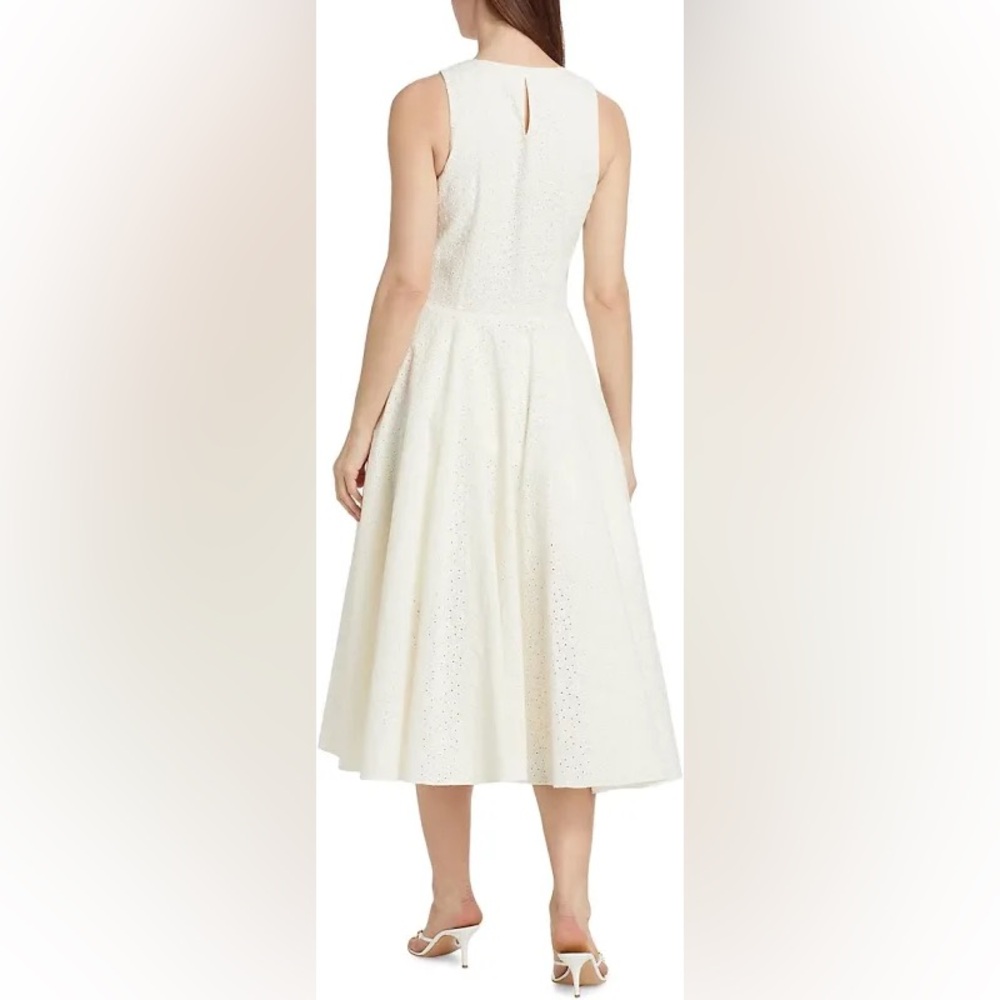 FRAME
Eyelet Cotton Fit-&-Flare Midi-Dress,
Beautiful dress for all occasions - Picture 5 of 13
